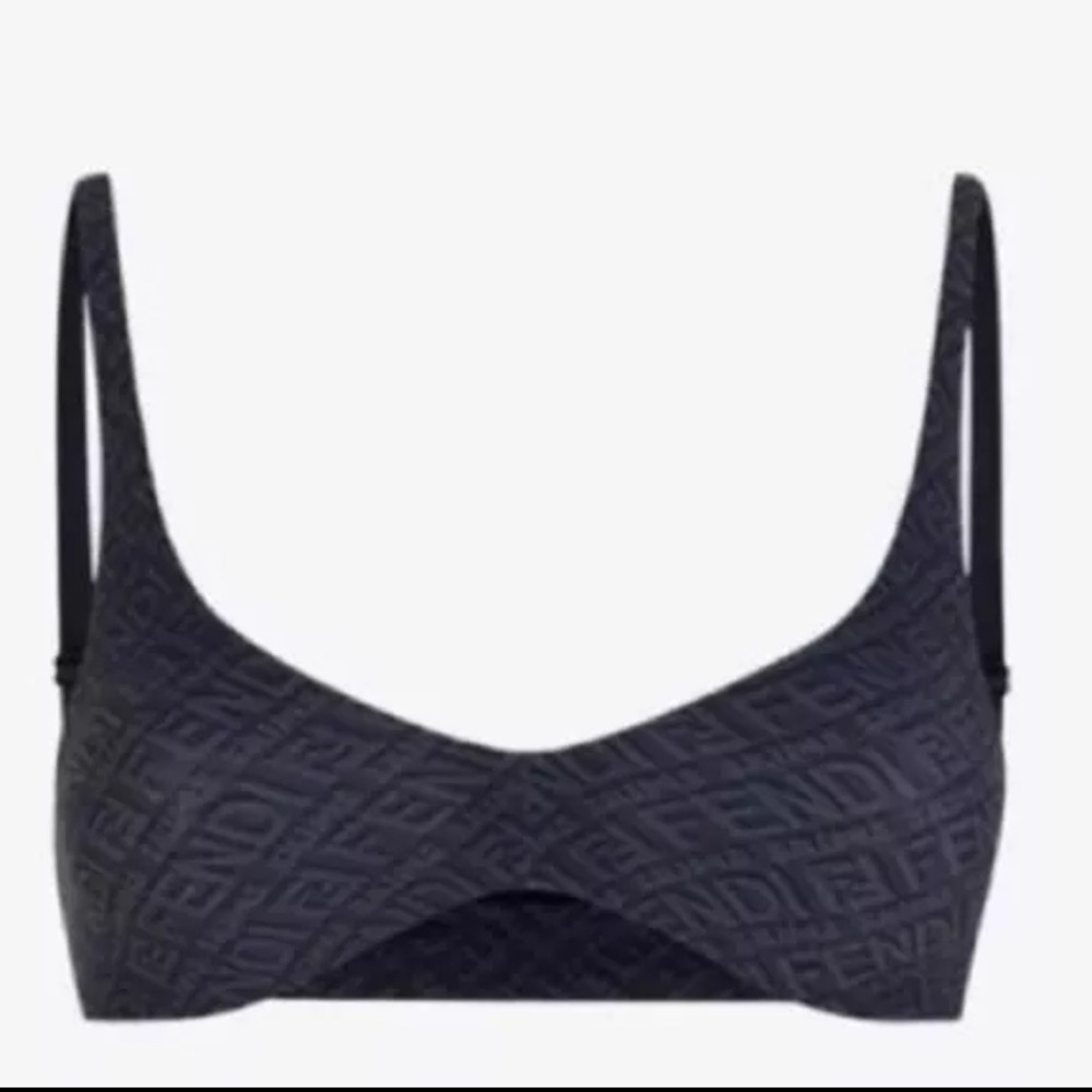 FENDI X SKIMS Women’s Skimpy Scoop Bra | Sz: Medium | Color: Black | LIMITED ED!